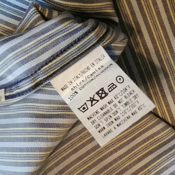 Ermenegildo Zegna Soft Cotton Striped Shirt L - Picture 4 of 4